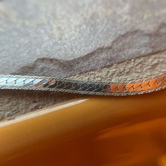 30” 925 STERLING SILVER HERRINGBONE CHAIN - Picture 8 of 9